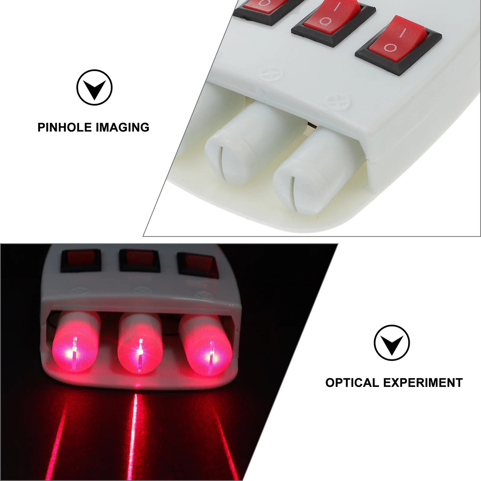 

1 pc Three-line Light Source Optics Experiment Equipment Plastic Three-way Semiconductor Physics Teaching Tools Study Reflection