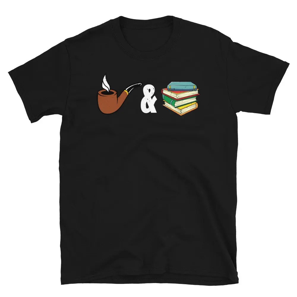 Book Lover Reading T Shirt Reader s Tobacco Pipe Smoker Smoking Carver Collector Tobacconist