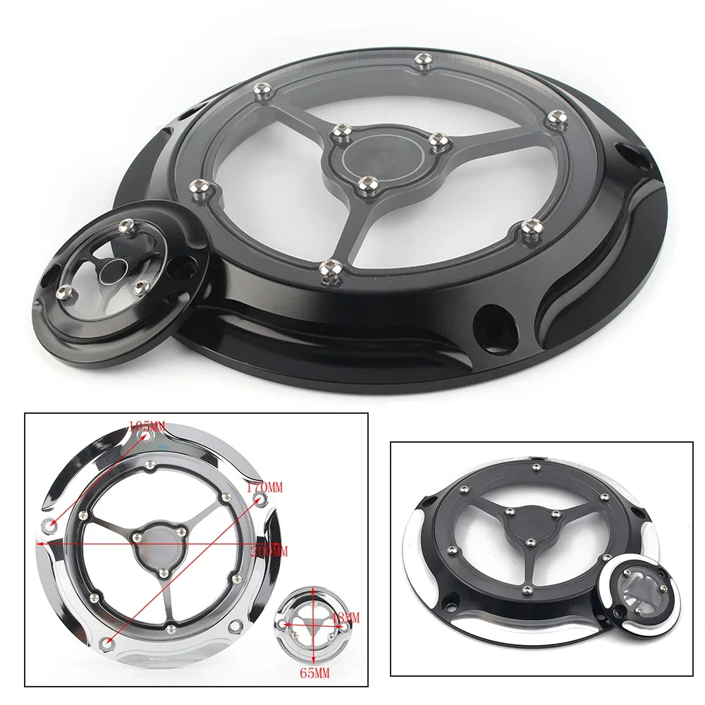 Cubierta de Distribución Cromada para Motocicleta Harley Touring FLHR FLH FLHT 2014-2018 RSD, Accesorios para la Cubierta del Temporizador