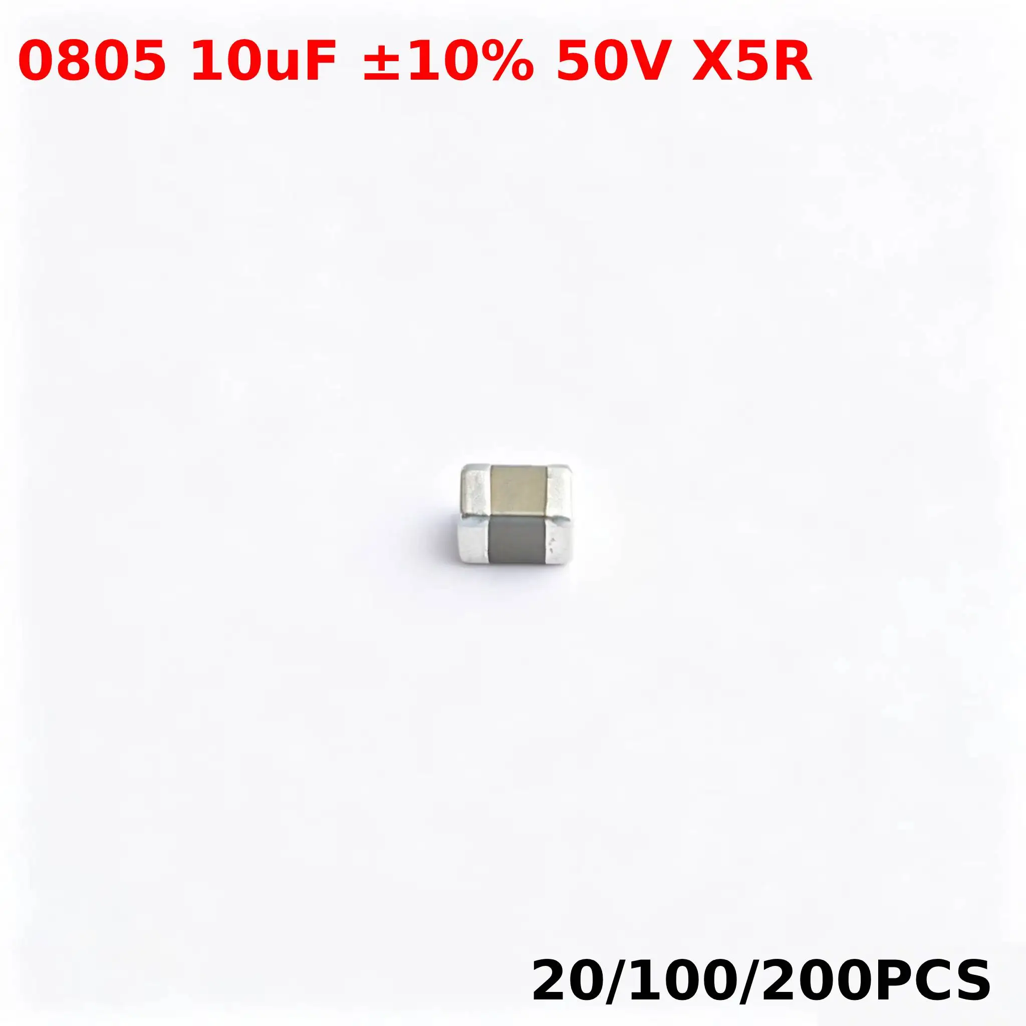 20/100/200PCS New CGA0805X5R106K500MT 0805 10uF ±10% 50V X5R MLCC