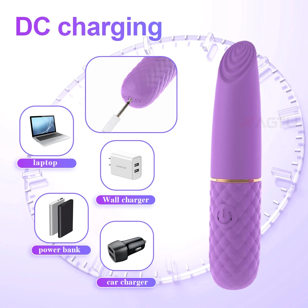 10 Speed Mini Bullet Vibrator for Women Fast Orgasm Clitoris Stimulator Rechargeable Masturbation Goods Sex Toy for Adult