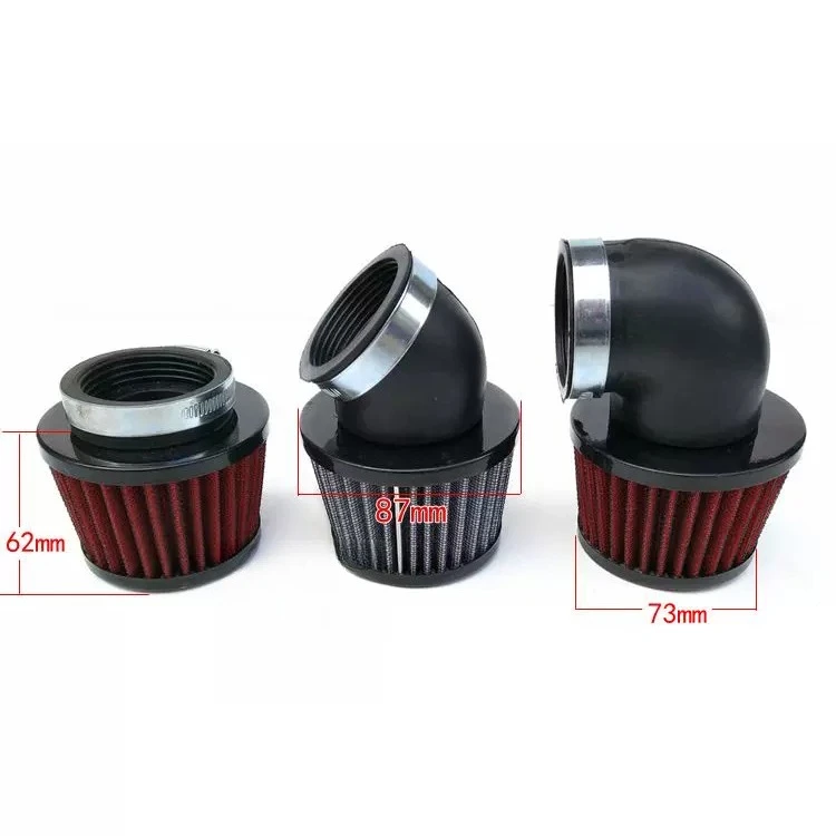 Motorcycle modification intake air filter, carburetor air filter, filter element, high-flow, high-volume air filter