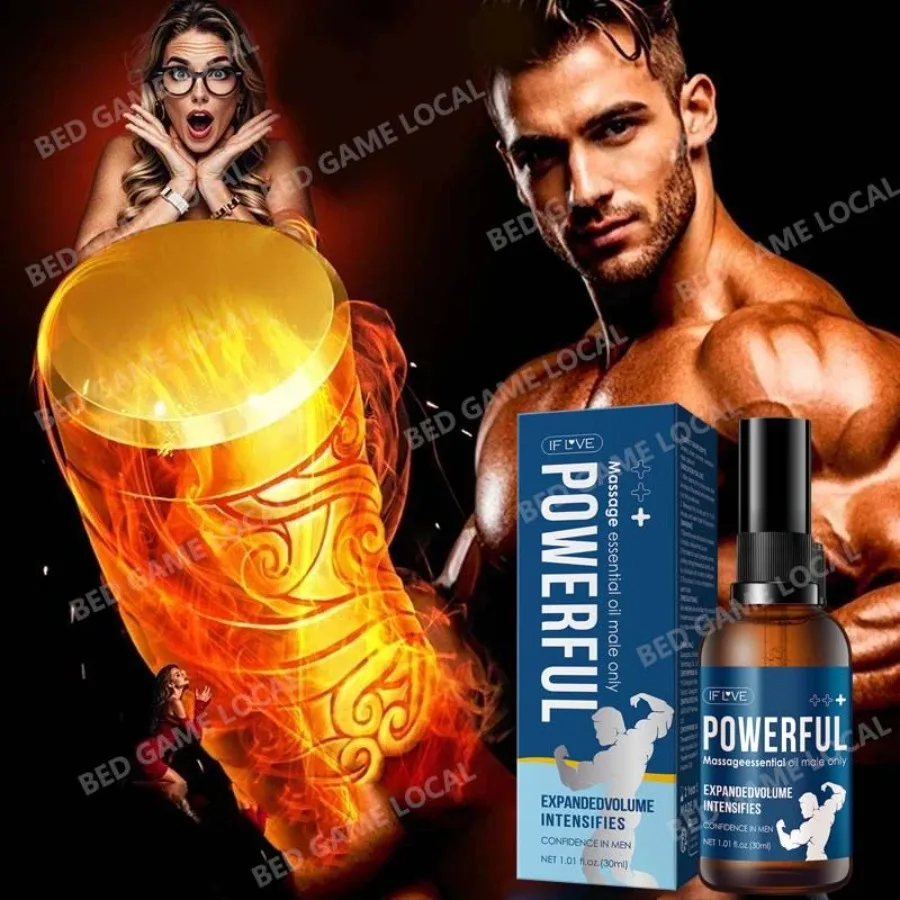 

30ml Intense Mens Private Massage Oil Nourishing Enhanced Confidenct Formula AllNatural Essential Oil for Enhanced Pleasure Per