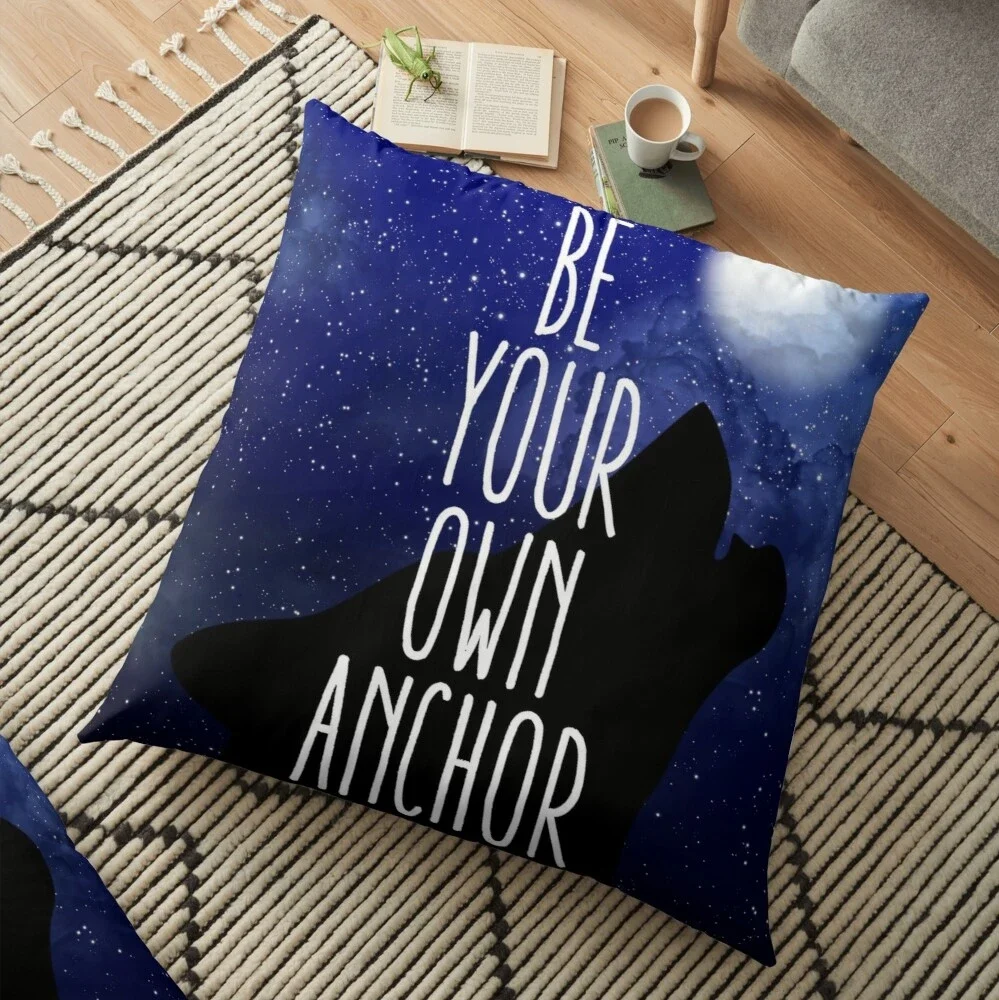 Teen Wolf Be Your Own Anchor Pattern Pillow Case Fashion Square Cushion Car Sofa Home Office Decor