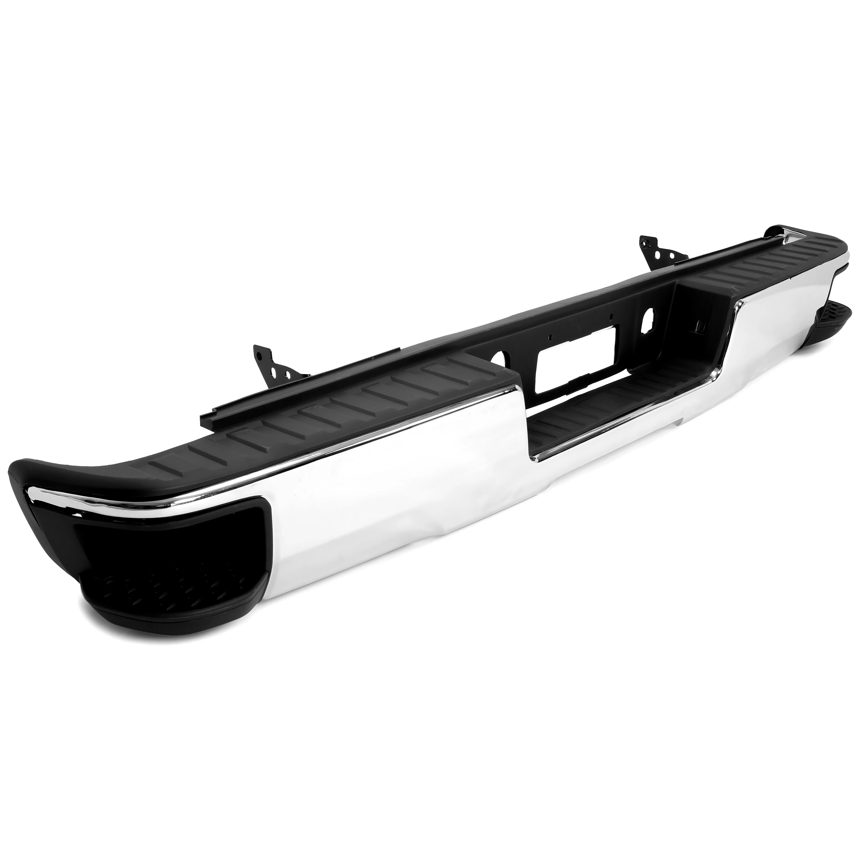 For 2014-2018 Chevy Silverado GMC Sierra 1500 Chrome Rear Bumper with Conner Steps