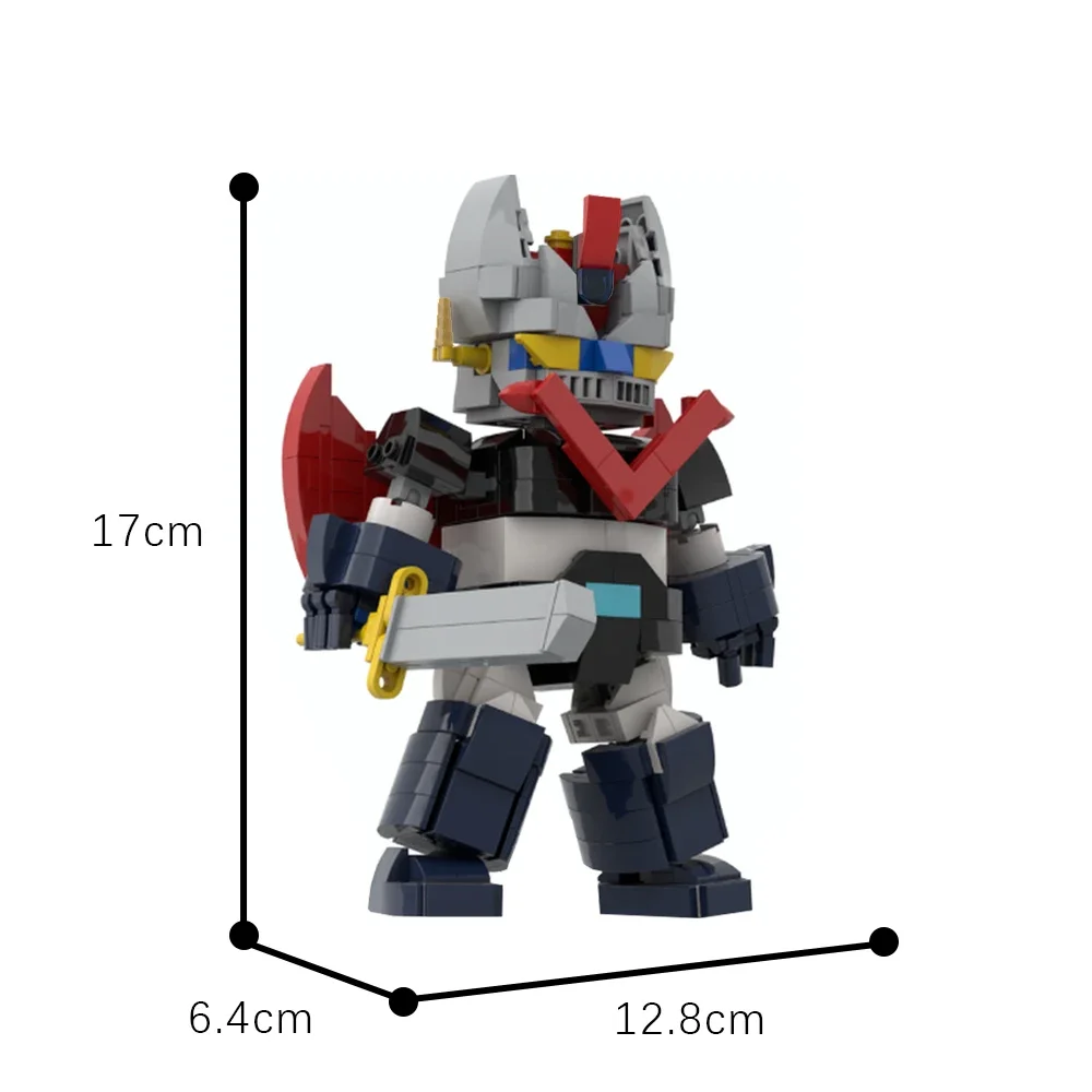 Mazinger Z SD MOC High-Tech Mecha Great God of War Goldrake Robot Building Blocks Kit For Bricks Toys For Children Birthday Gift