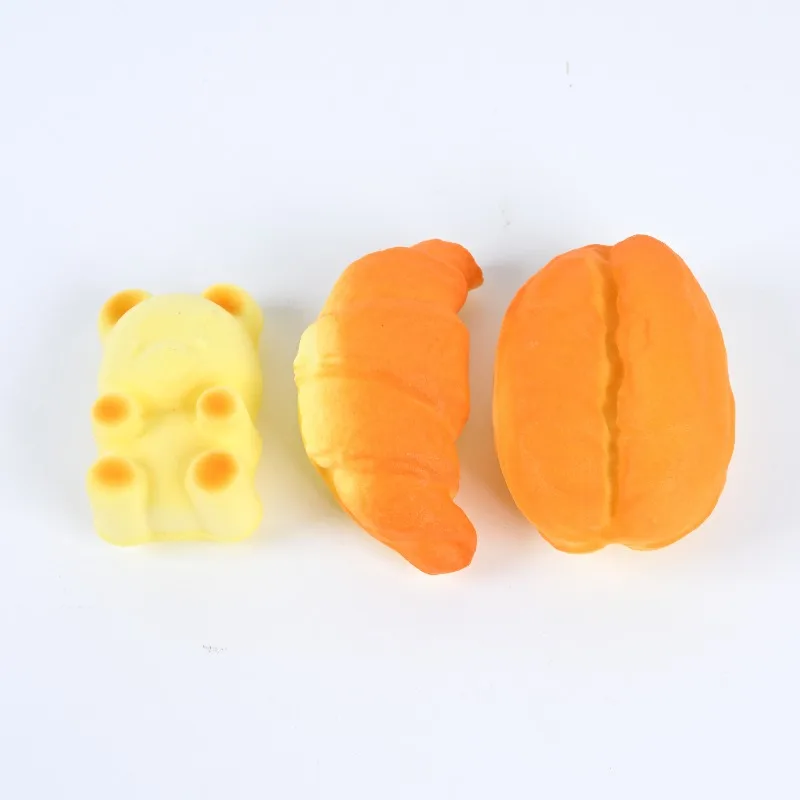 PU Slow Rebound Simulation Food Croissant Cartoon Bear Bread Deep-fried Dough Sticks Pinch Toys Decompression Vent Props