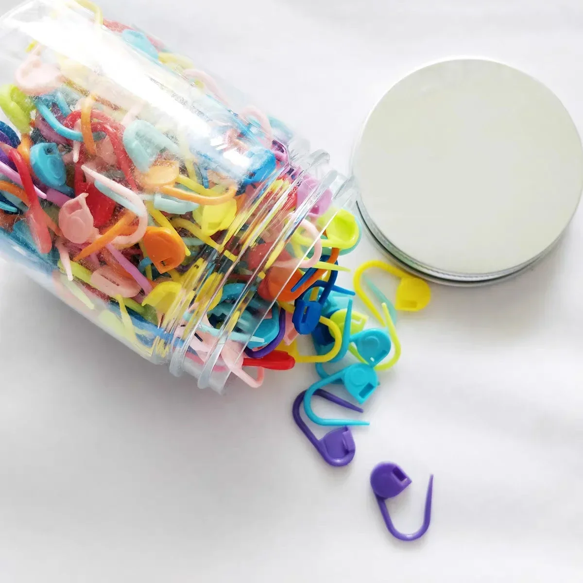 50/200Pcs Multicolor Mini Resin Clip Locking Plastic DIY Sewing Sweater Needle Tools Stitch Markers Knitting Marking Pins Hooks