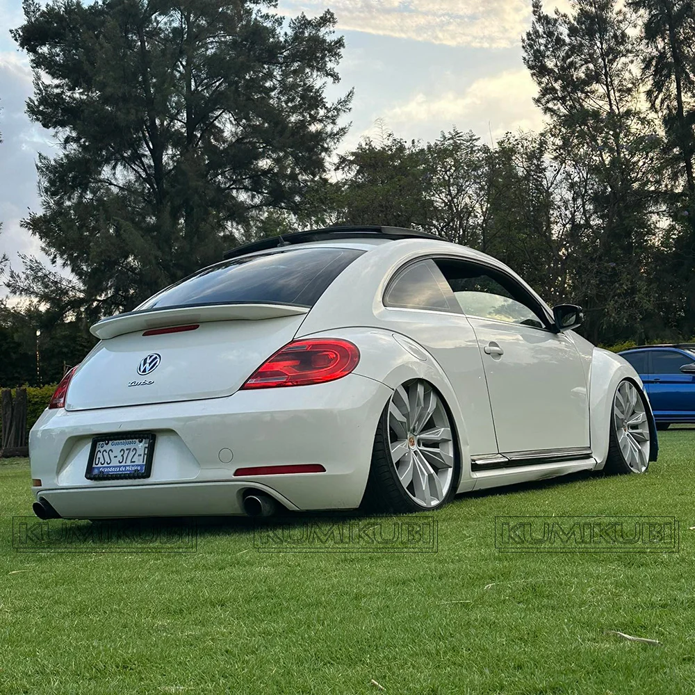Car Rear Trunk Lid Spoiler Wings For Volkswagen Beetle 2013 14 15 16 17 18 19 20 ABS Black Carbon Paint Color Accessories Part