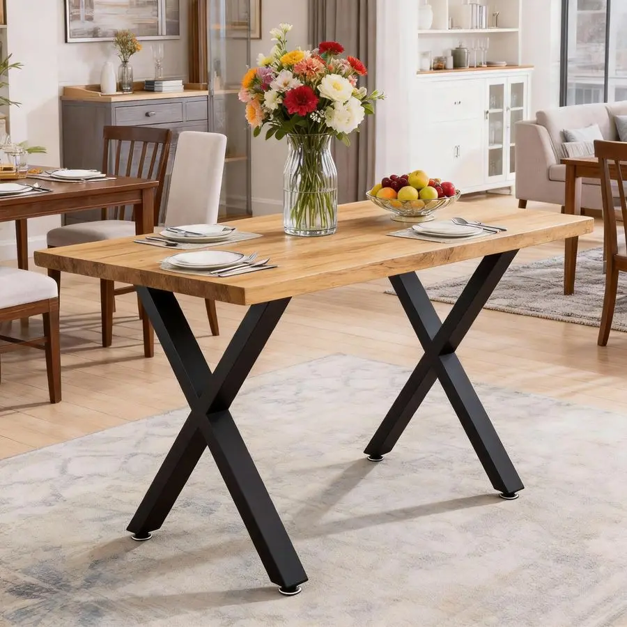 Solid Foundation for Your DIY Table 28 Industrial XLegs in Black Engineered for Stability amp Style on Desks, Islands amp More