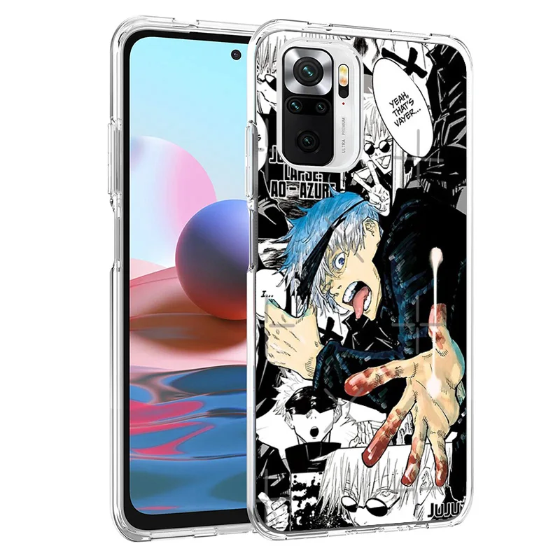 Jujusu Kaisen Japan Anime Phone Case For Xiaomi Redmi 12 12C 10 10C 10A 9 9A 9C 9T 8 8A 7 7A 6 Pro 6A K70 K60 K40 K20 S2 Print C