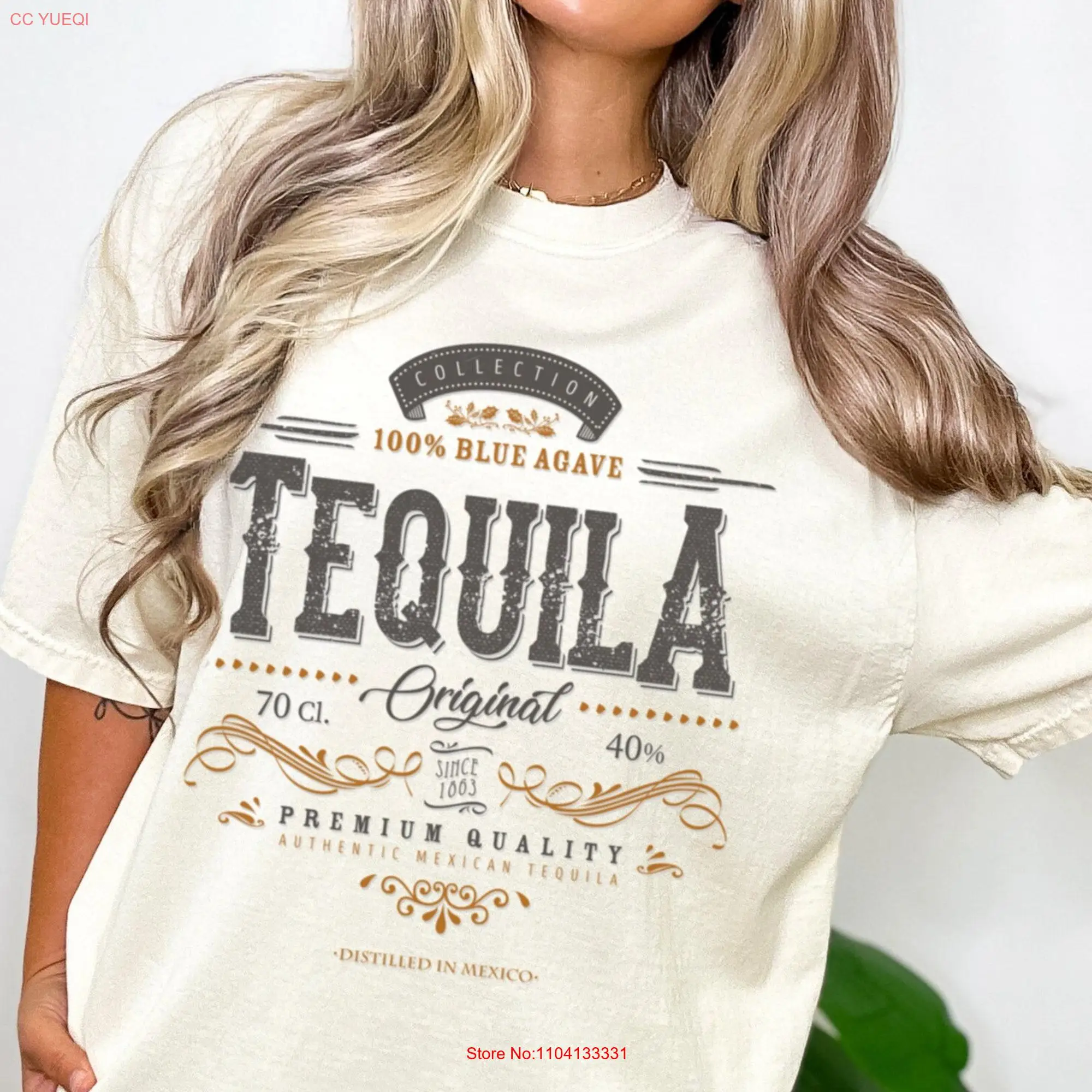 Tequila Vintage Vibe Comfort Colors T Shirt long or short sleeves