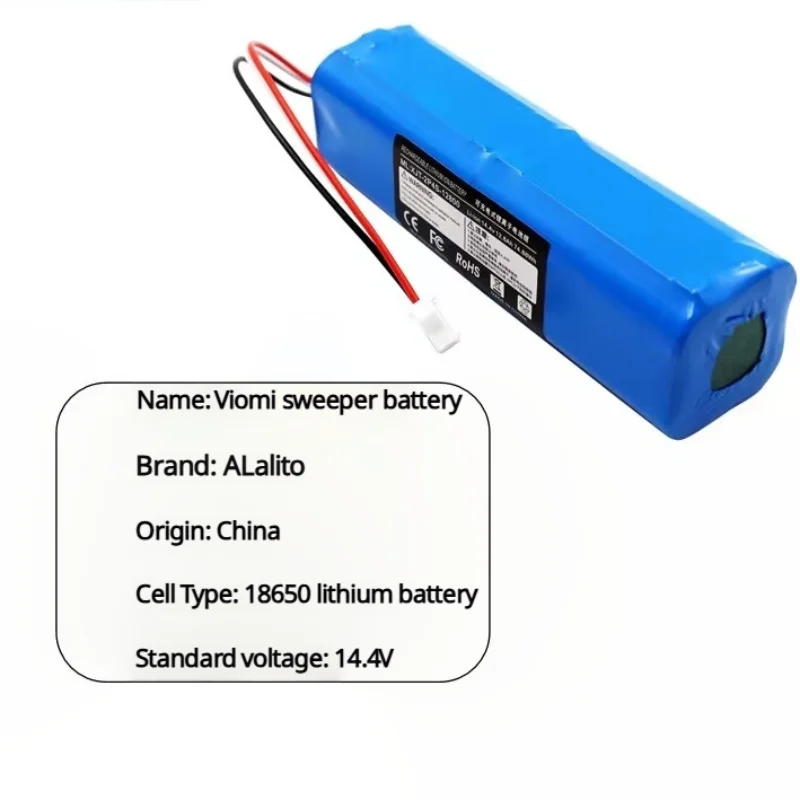 NEW Replacement For XiaoMi Lydsto R1 Roidmi Eve Plus Viomi S9 Robot Vacuum Cleaner Battery Pack Capacity 12.8Ah Accessories Part