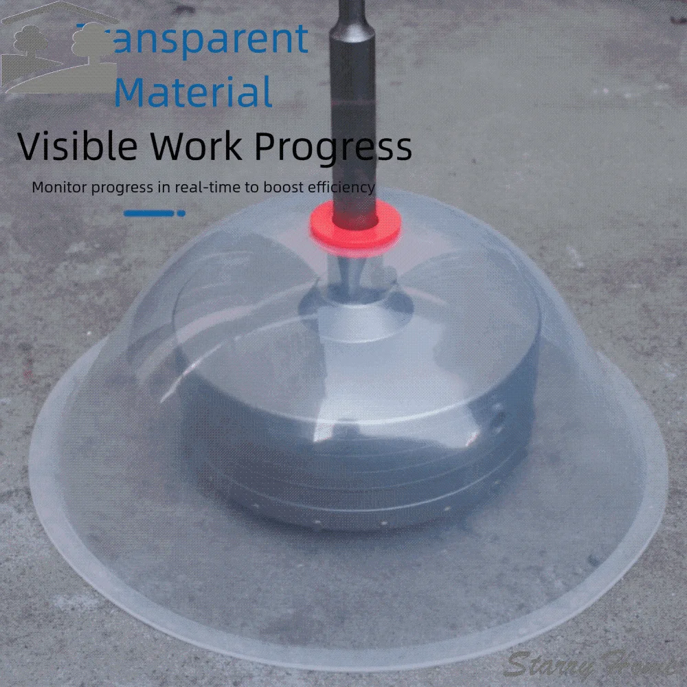 

Transparent Design Dust Bowl Electric Drilling Ceiling Tile Hole Accessories Hole Cutting Dust Catcher Home Improvement