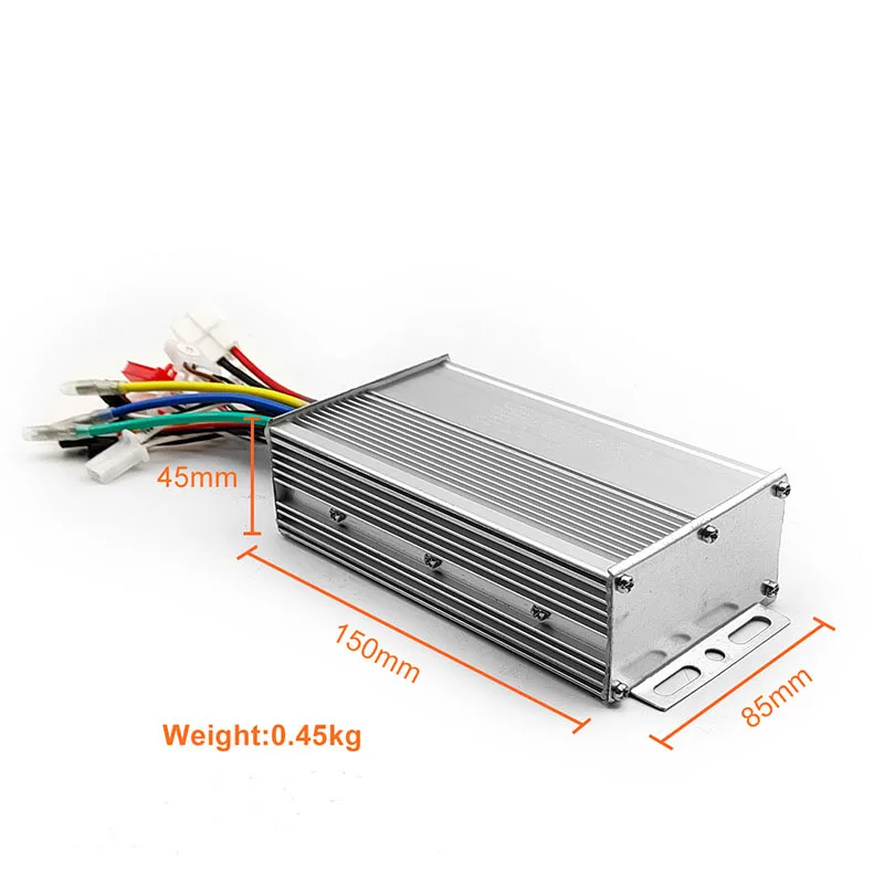 24 فولت/36 فولت-48 فولت 500 واط مربع موجة فرش محور عجلات وحدة تحكم المحرك للدراجات البخارية الكهربائية والمركبات الكهربائية #3