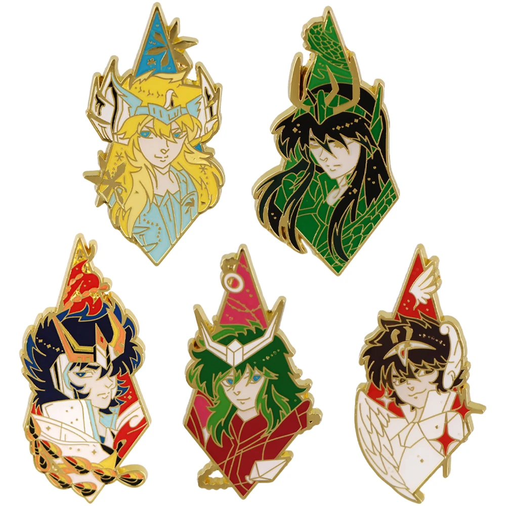 Anime Enamel Pin Badges Brooches for Women Lapel Pins for Backpacks Fashion Jewelry Accessories Gifts