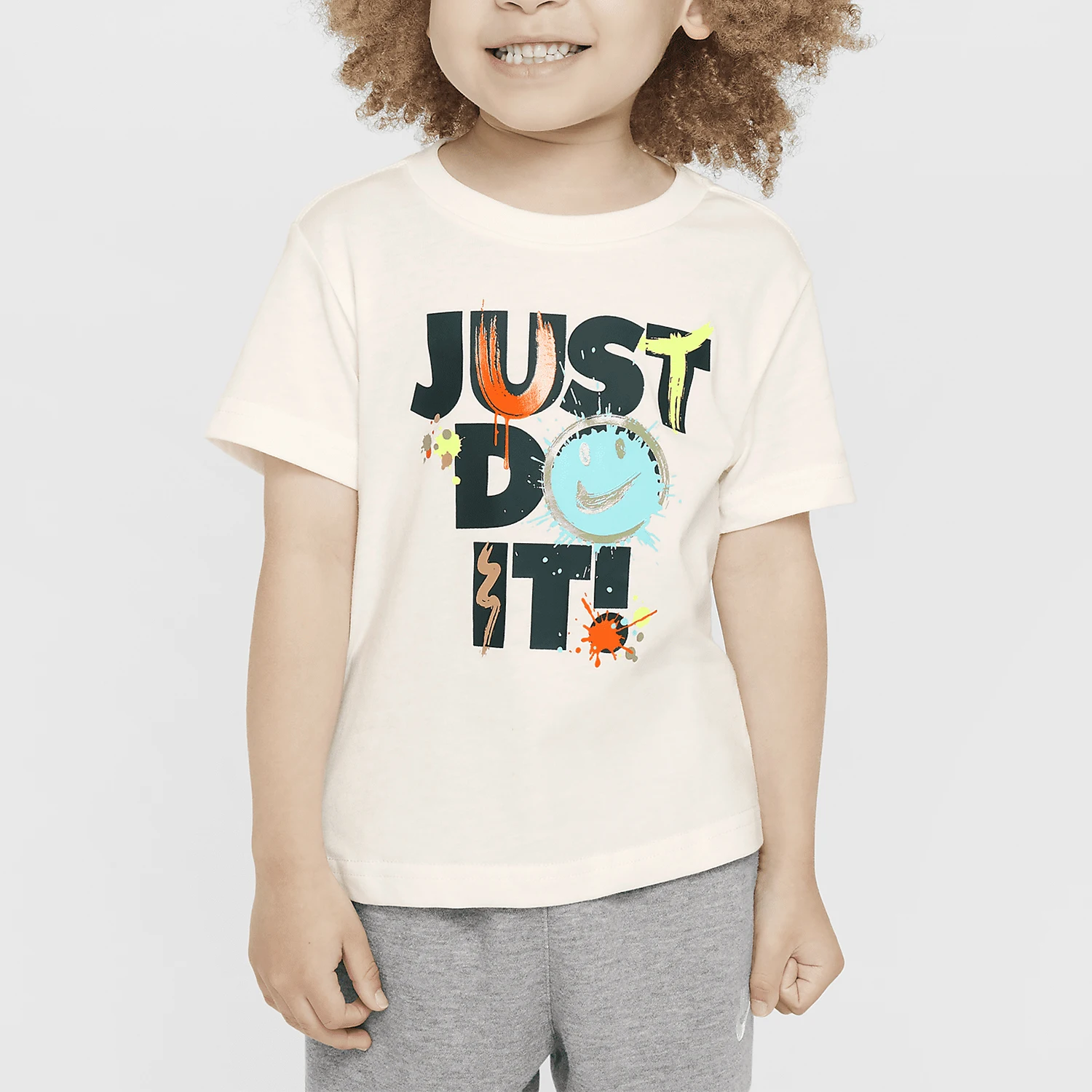 Nike genuino 2024 nuevo conjunto de punto informal con estampado de letras para bebé de manga corta HQ7405-133