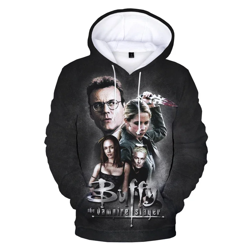 New Buffy The Vampire Slayer 3D Print Hoodie Sweatshirt Men Women Fashion Casual Pullover Unisex Harajuku Streetwear Hoodie