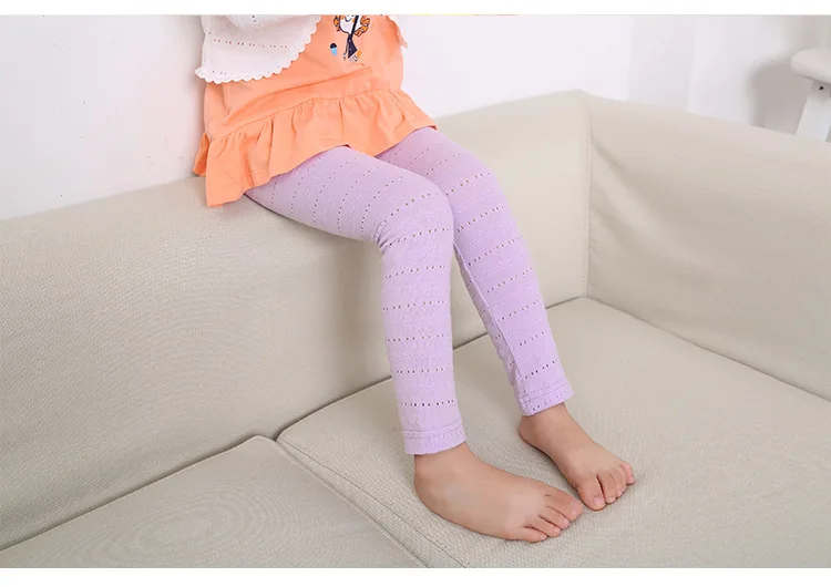 Effen dunne zomer baby meisjes leggings gebreid katoen lange Koreaanse broek 1-2 jaar oude baby peuter babykleding OKL 194001