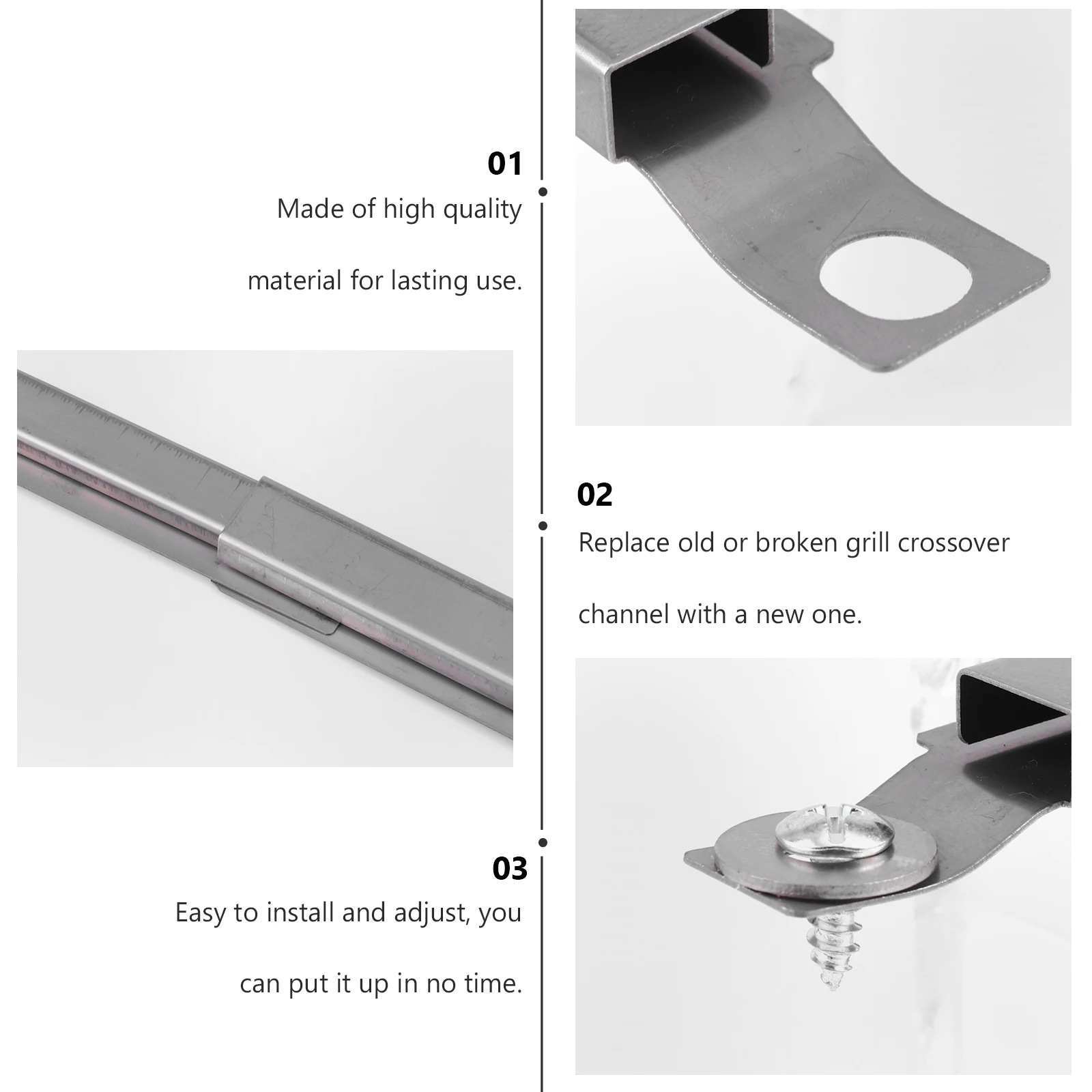 

1 set 1 Set Stainless Steel Grill Tube Burner Universal Replacement For Bbq Gas Grills 127Mm-220Mm Telescopic Flame