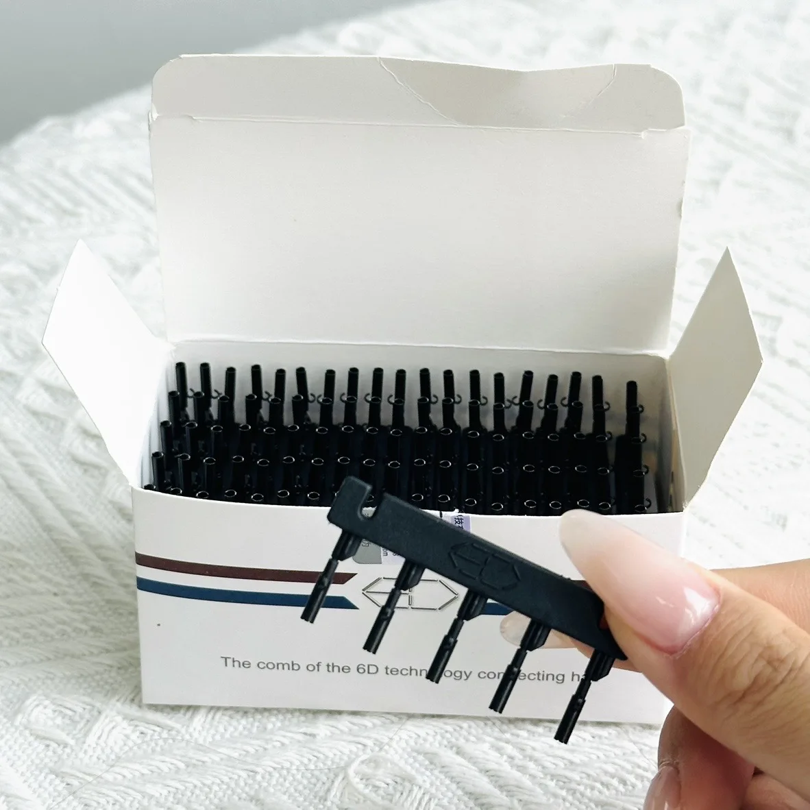 40 قطعة 6D-1/2 آلة وصلات الشعر الشعر البشري لتوصيل الشعر مشبك كليب أسرع لا أثر معدات الصالون