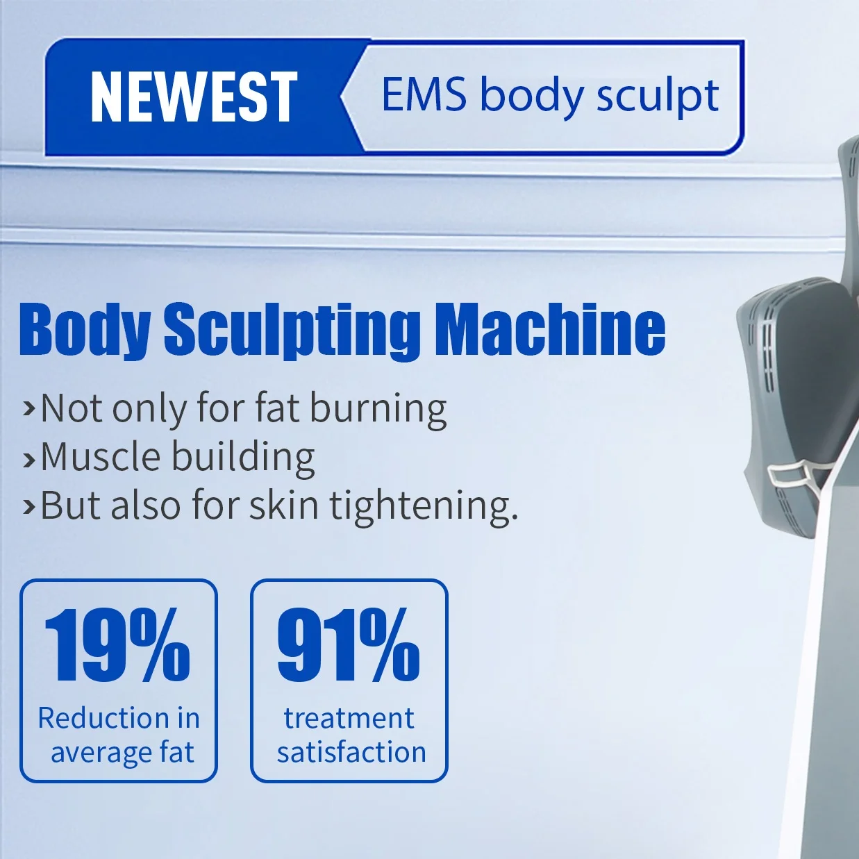 

EMS MYOslim Neo 6500W RF-система: Высокоинтенсивная EMS-стимуляция мышц, коррекция фигуры и контурирование, косметологическое оборудование