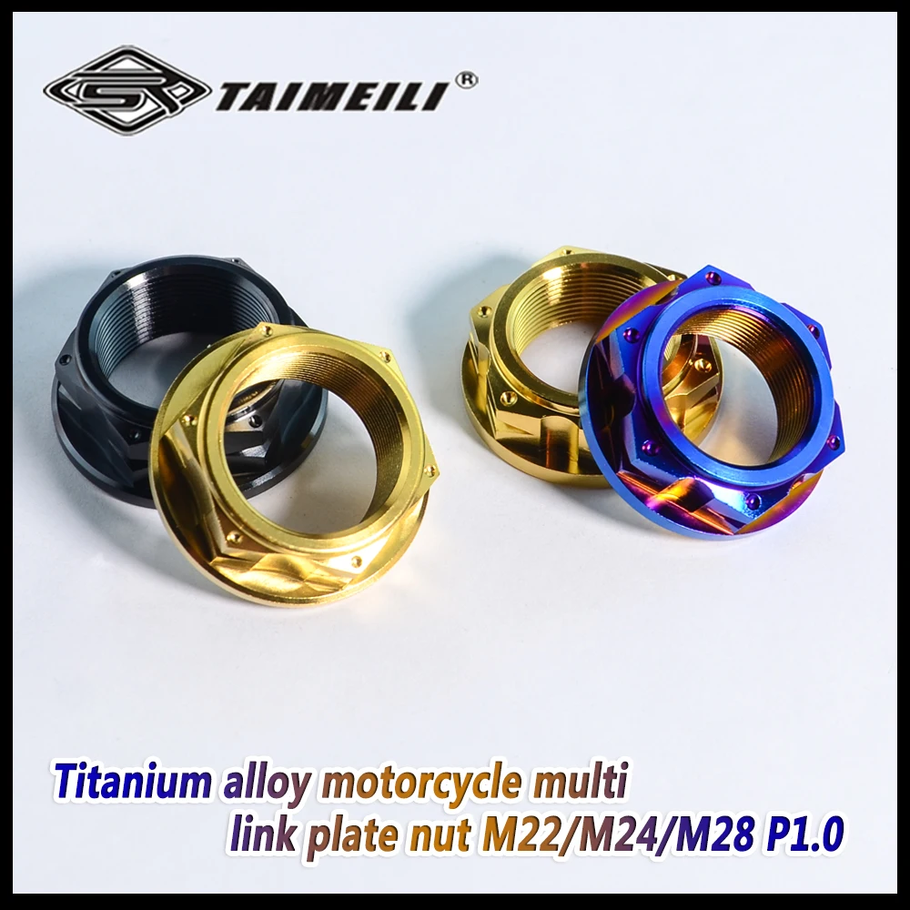 TAIMEILI Titanlegierungsmutter M22/M24/M25/M28 P1.0 Geeignet für Motorrad-Multifunktionsplatten Samsung-Mutter – Detail 3