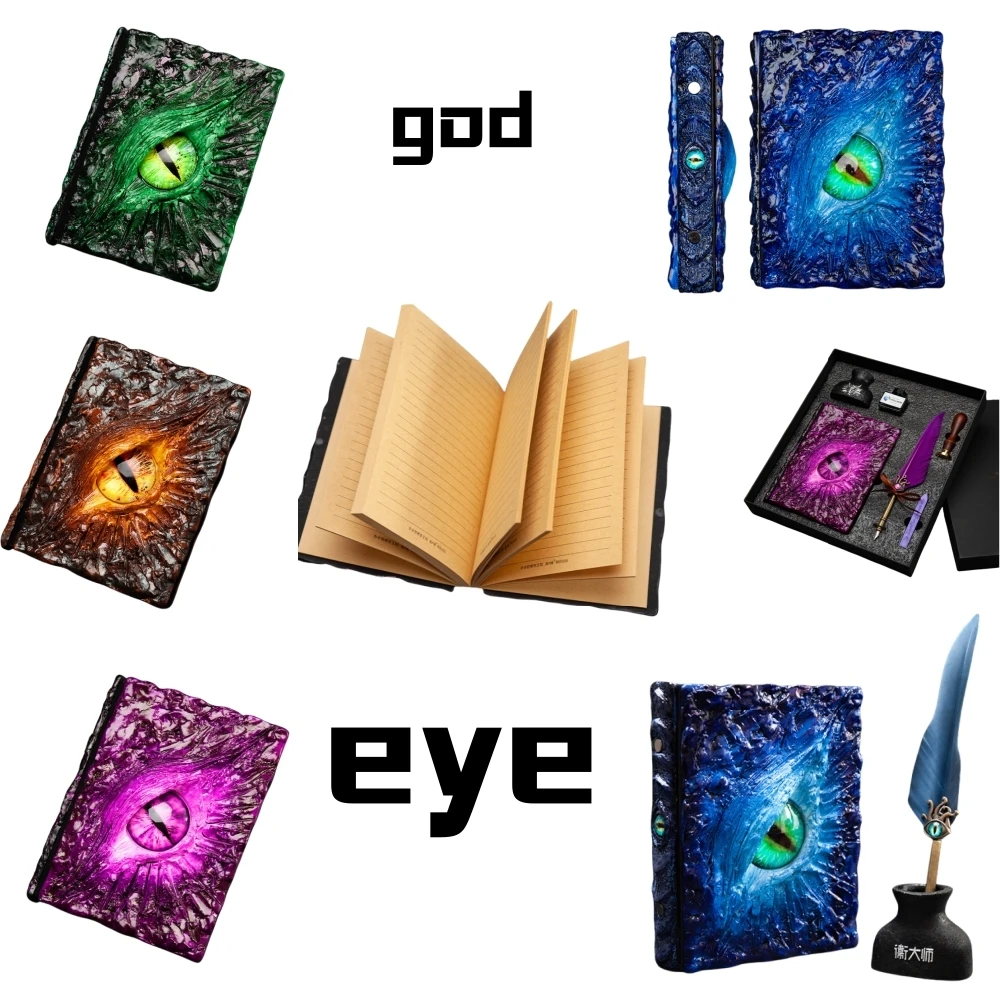 Wei Master God Eye Of The Book A5 Embossed Notepad Handbook Cthulhu Monster Eye Book High Color Value Three-dimensional Book