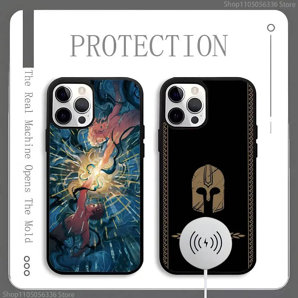 

The song of achilles Phone Case For Magnetic Wireless Charge Cover For iphone 16 15 14 13 12 11 Pro Max Plus Coque
