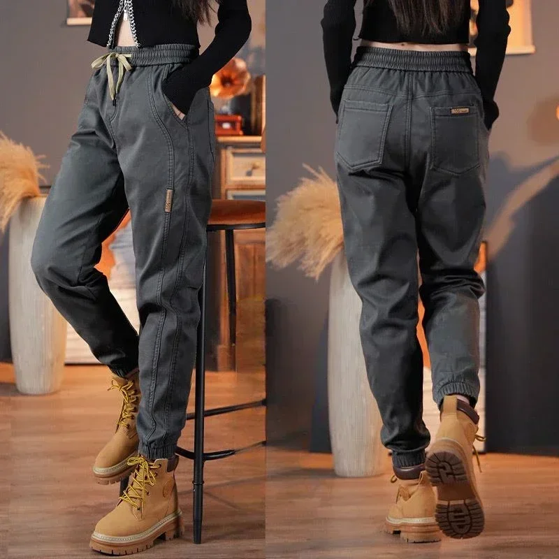 بنطلون رجل قطن فضفاض جديد في السراويل البضائع الطويلة الفاخرة فضفاضة للرجال الشارع أرخص النمط الكوري Y2k خمر Techwear غير رسمية