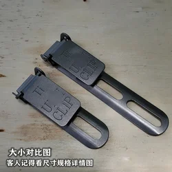 EDC Titanium Alloy Torchlight Back Clip Pocket Clip Survival Tactical Outdoor Supplies Multifunction Pocket Tools Clip EDC