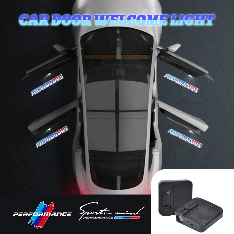 1/2PCS Performance Car Logo Wireless Courtesy Car Door Projector LED Courtesy Lamp For X1 X3 X4 X5 X6 M3 M5 M6 GT E36 E89 E84