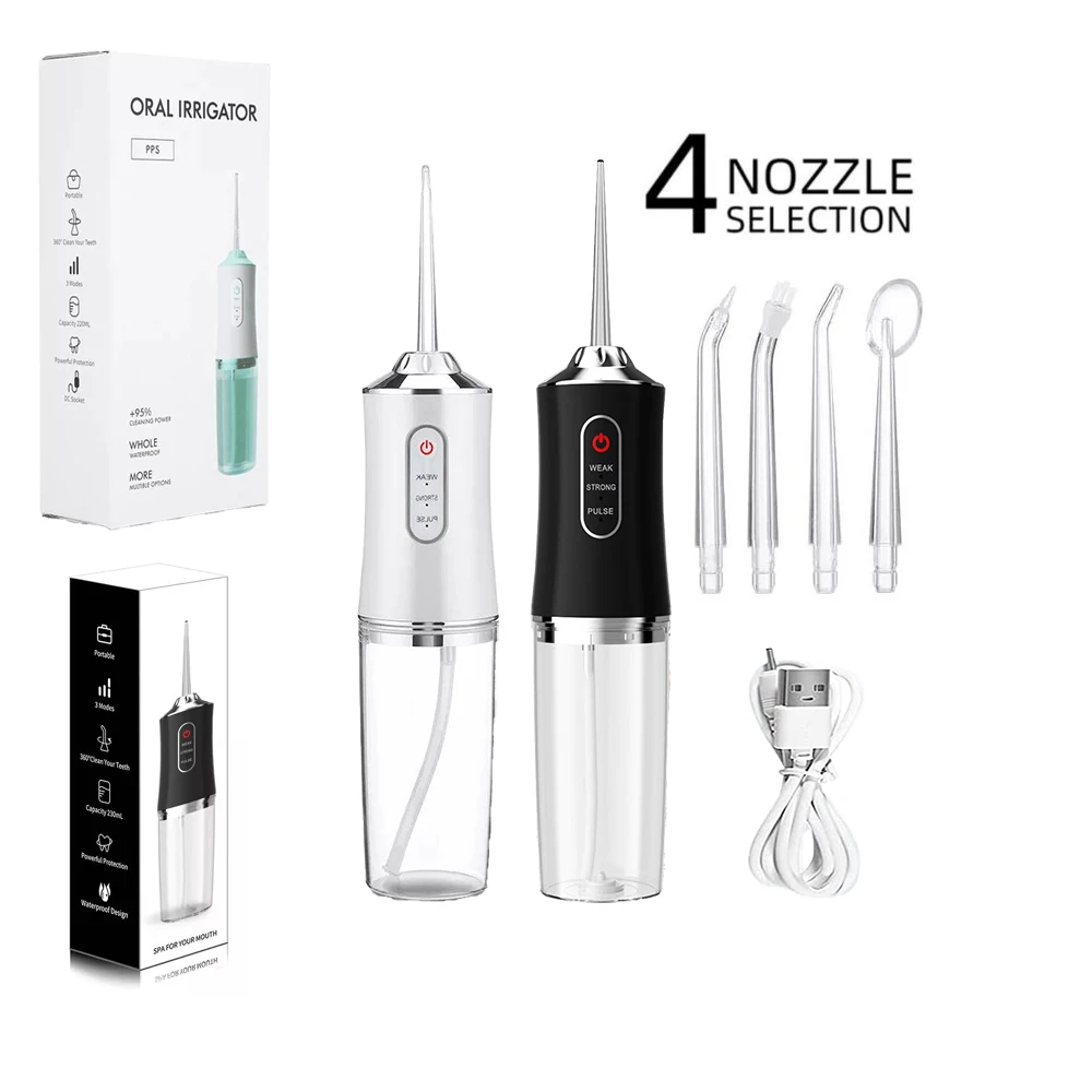 

Oral Irrigator Cheap Wholesale IPX7 Waterproof Electric Teeth Whitening Equipment Home Travel Dental Floss Water Flosser
