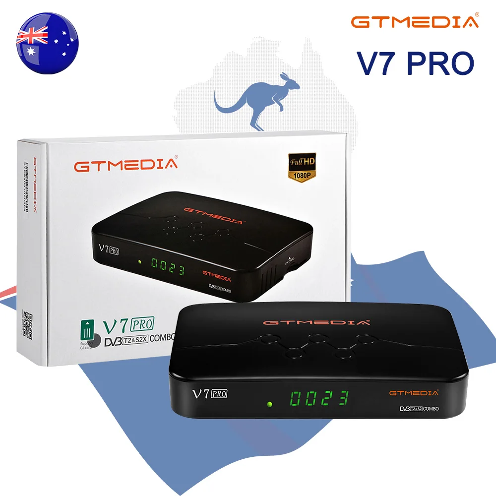 

GTMEDIA V7 Pro Satellite Receiver DVB-S/S2/S2X+T/T2 TV Box Support H.265 Youporn Auto Roll PowerVu USB Wifi DVB S2