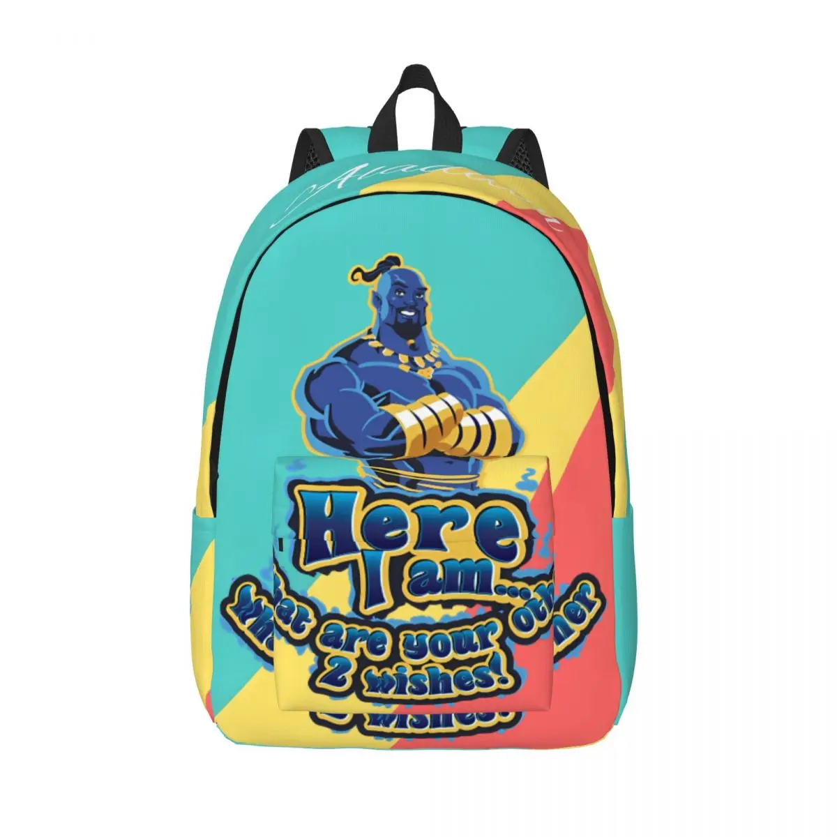 

Office Work School Impressive Zipper Closure Solid Aladdin Handbag For Kid Knapsack Back To School Gift