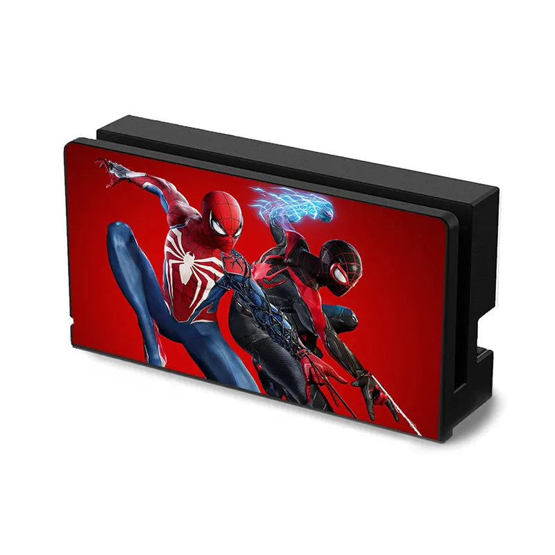 Faceplate Protective Cover For Nintendo Switch Oled TV Dock Station Cool Spider Game Decorative Replacement Front Plate Case