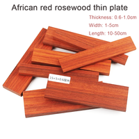 African Red Rosewood Thin Slices Handmade DIY Solid Wood Craft Making Materials Red Small Wooden Strips Thin Plate