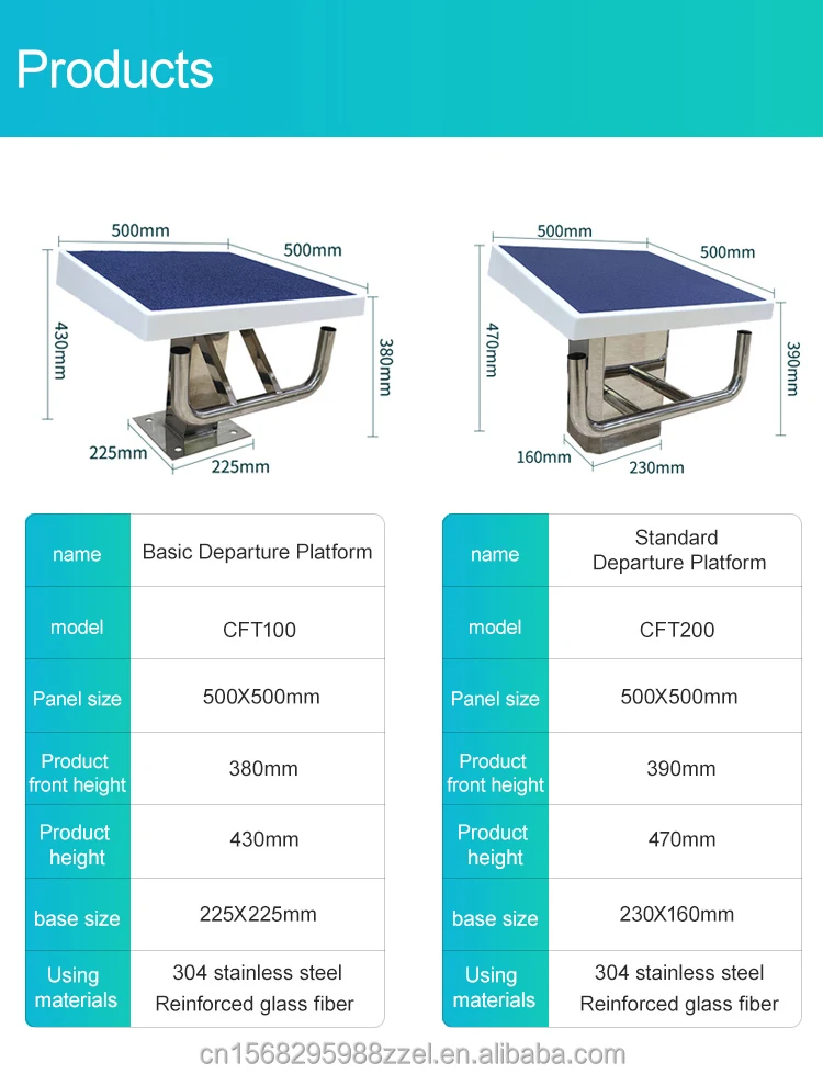 Starting Block Pool Starting Platform Standard One-step Swimming Pool Accessories Piscina Diving Board for Swimming Pool