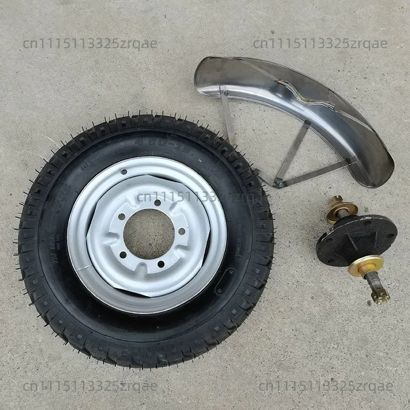 Single card shock absorber front fork assembly construction site electric tricycle modification full set of accessories