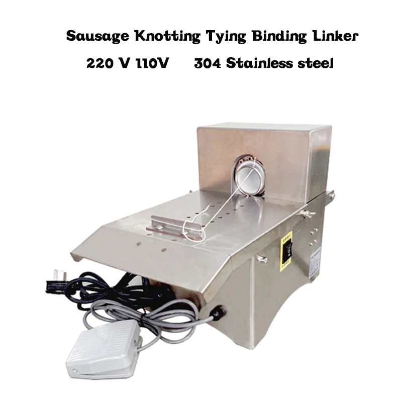 Portable Commercial Sausage Twisting Machine  Electric Sausage Knotting Tying Binding Linker Machines With Pedal Control