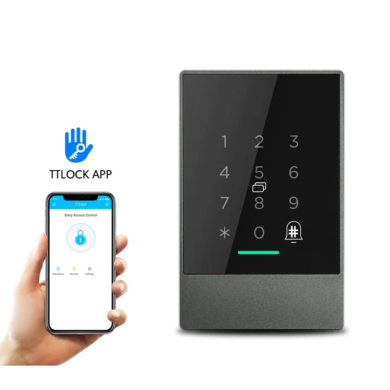 IP66 Waterproof Digital Keypad Door Lock Wifi App Access Control Reader Wireless Smart Lock with Cloud Data Storage for TTlock