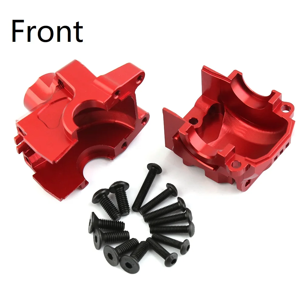 Metal Front and Rear Differential Housing Gearbox 6880 6881 for 1/10 Traxxas Slash 4X4 VXL Rustler Stampede Hoss Upgrade Parts