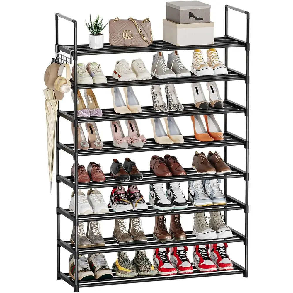 

Shoe Rack, 8 Tier Tall Shoe Rack or Entryway, Shoe Orhanizer or Closet, Shoe Shel, Shoe Stand or ront Door Entrance, Closet & En