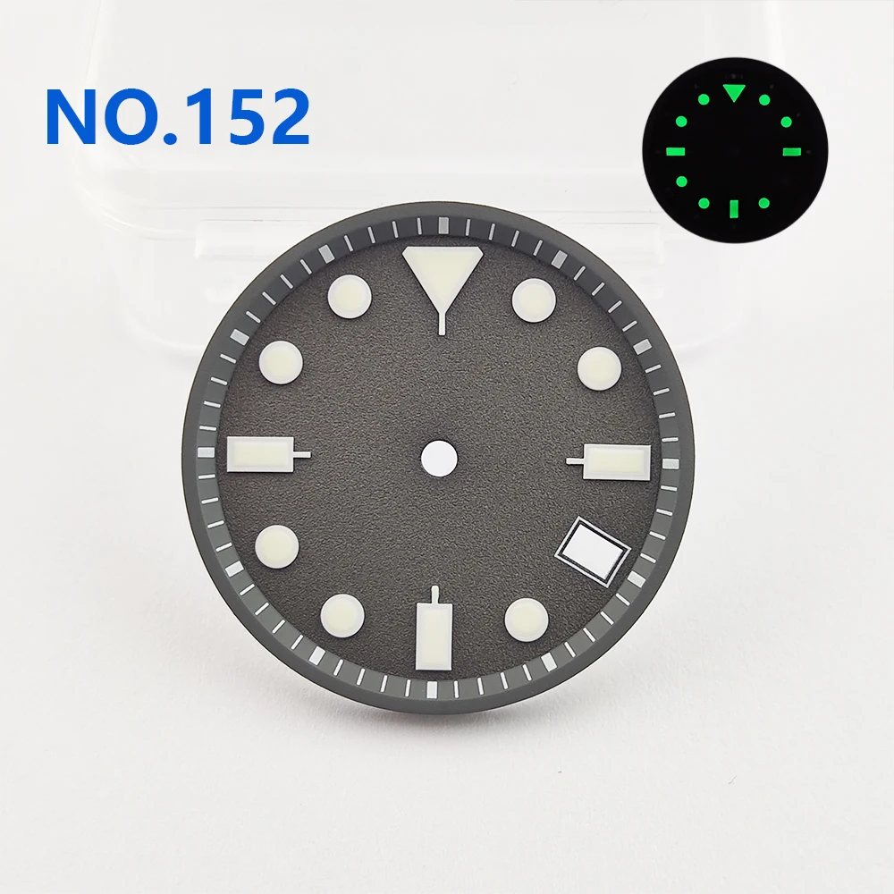 Watch dial 28.5mm/29.8mm Watch Sterile Dial Luminous Watch Accessories Suitable for NH35/NH36 Movement Can be Customized logo