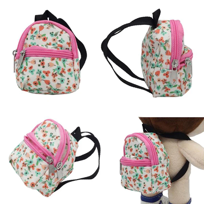 1 Stück Puppenhaus Miniatur Blumen Rucksack Modell Mini Schultasche Puppenhaus Dekor Zubehör