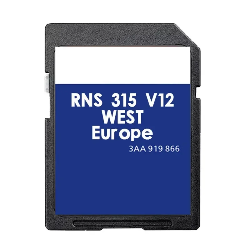 SD Card Update for VW Navigation AZ V12 Europa West V12 RNS 315 2020 Version Sat Nav Cover Netherlands France Poland Spain