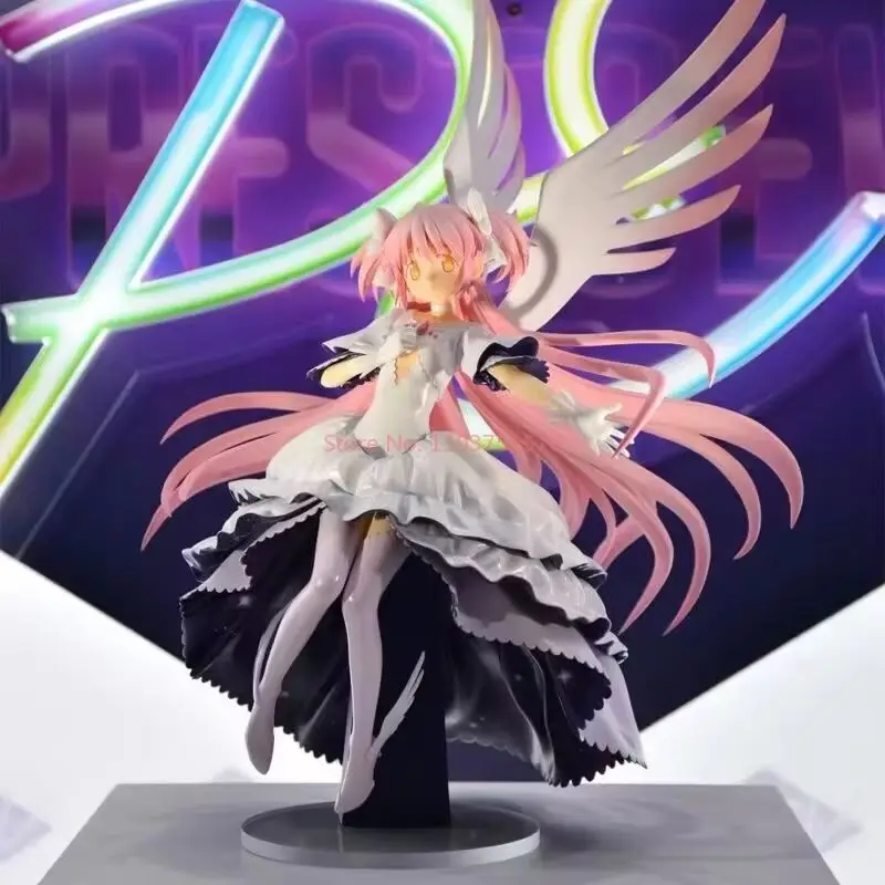 Bandai presto madoka magica akemi homura figura de ação original anime boneca colecionável brinquedo presente para fãs e colecionadores