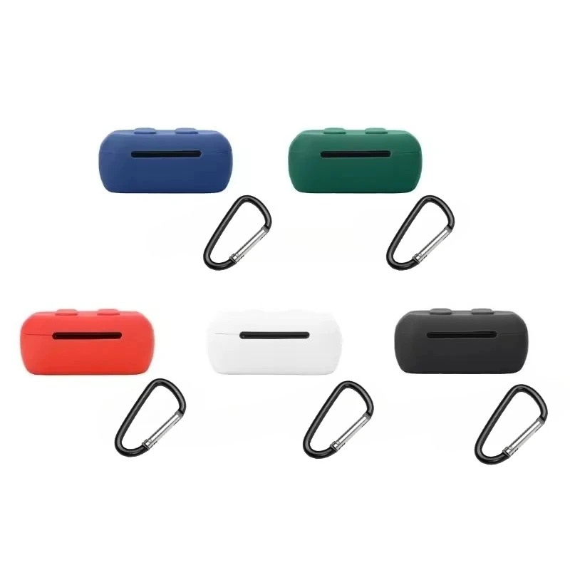 

Wireless Earphone Protective Case For Skull Candy Dime 3 Earphone Shockproof Dustproof Headphones Earbud Cover Sleeve with Hook