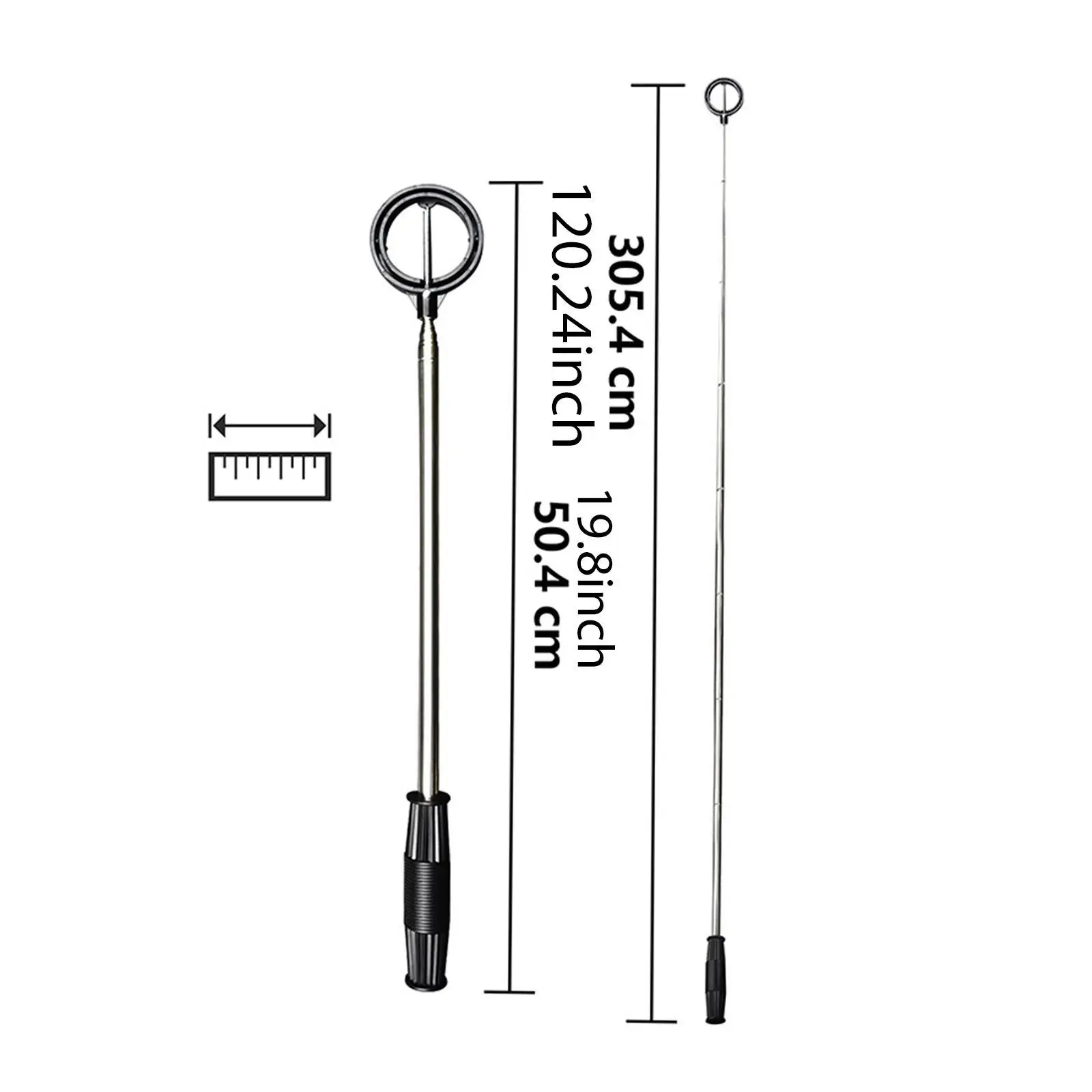 Retriever de bolas de Golf, herramienta de recogida de Metal, telescópica, extensible, ligera, fácil de recoger