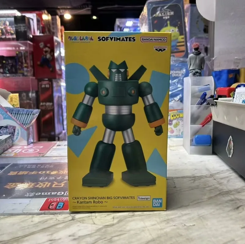 

In Stock Original Bandai Banpresto Crayon Shin-Chan Kantamu Robo Anime Action Figures Model Toys desktop Ornament collect Gifts